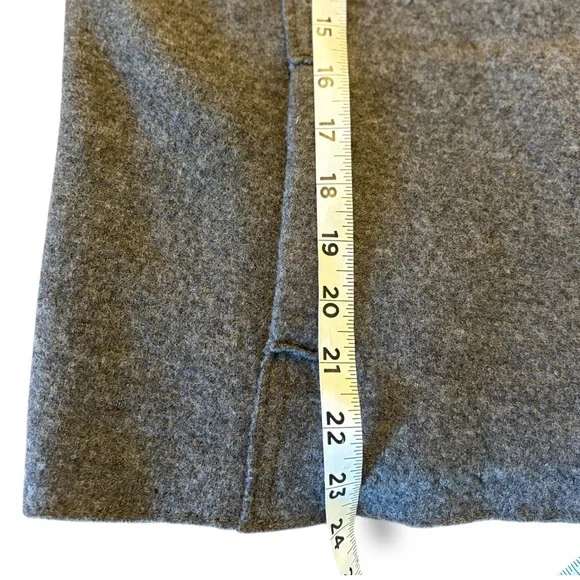 Eileen Fisher Wool Alpaca Herringbone Motorcycle Jacket Medium Moon Gray  Moto - Picture 8 of 12